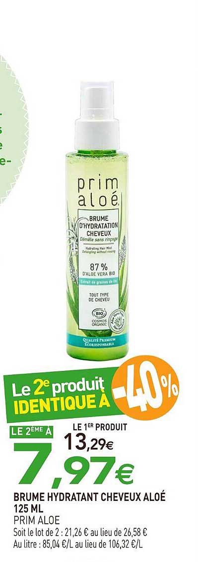 BRUME HYDRATATION CHEVEUX ALOÉ