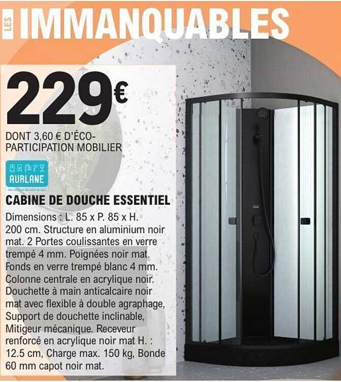 CABINE DE DOUCHE ESSENTIEL