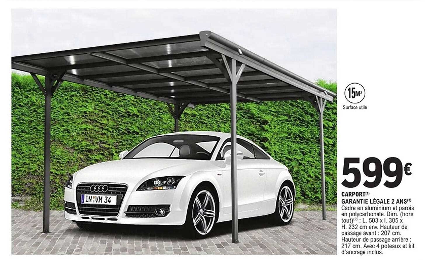 CARPORT 15M²