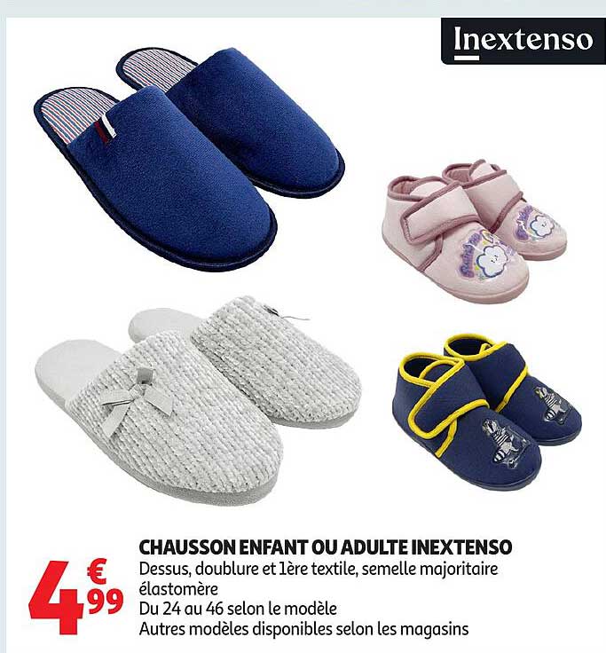CHAUSSON ENFANT OU ADULTE INEXTENSO