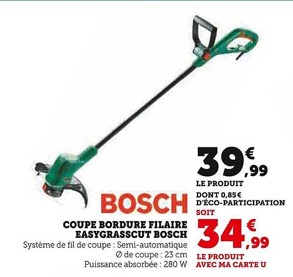 COUPE BORDURE FILAIRE EASYGRASSCUT BOSCH