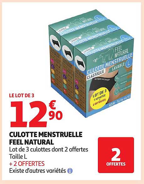 CULOTTE MENSTRUELLE FEEL NATURAL