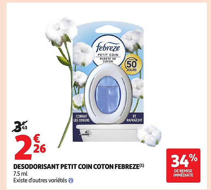 DESODORISANT PETIT COIN COTON FEBREZE