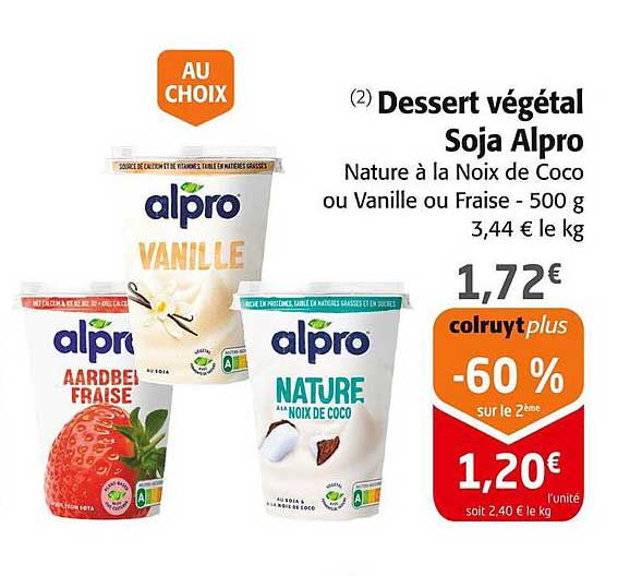 Dessert végétal Soja Alpro