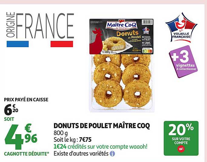 DONUTS DE POULET MAÎTRE COQ