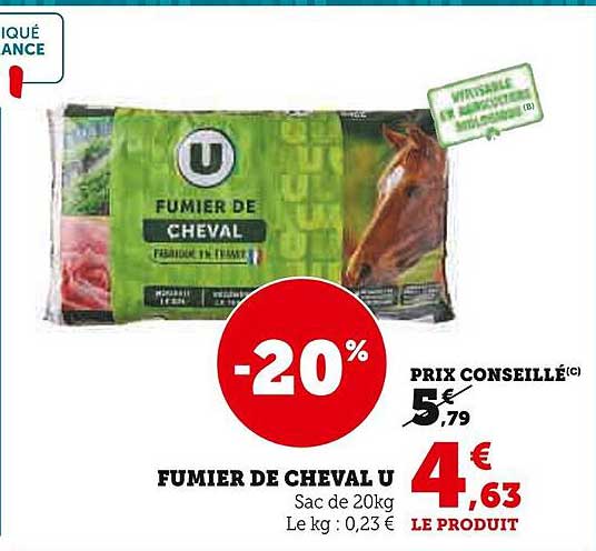 FUMIER DE CHEVAL U