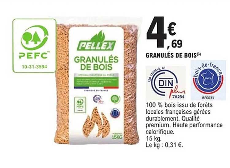 GRANULÉS DE BOIS