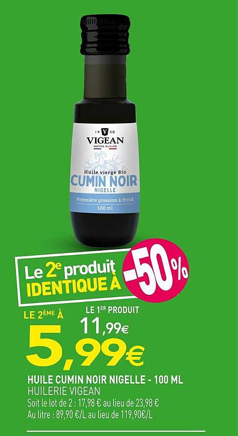 Huile cumin noir nigelle - 100 ml