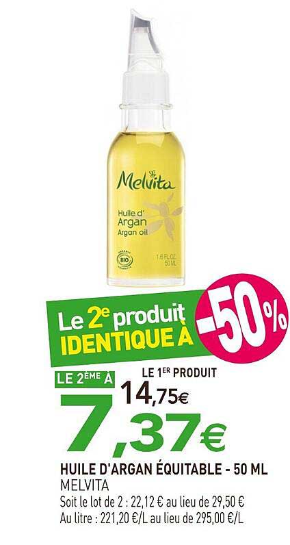 HUILE D'ARGAN ÉQUITABLE - 50 ML MELVITA