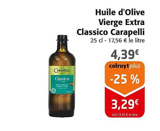Huile d'Olive Vierge Extra Classico Carapelli