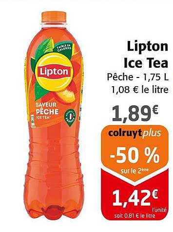 Lipton Ice Tea Pêche - 1,75 L