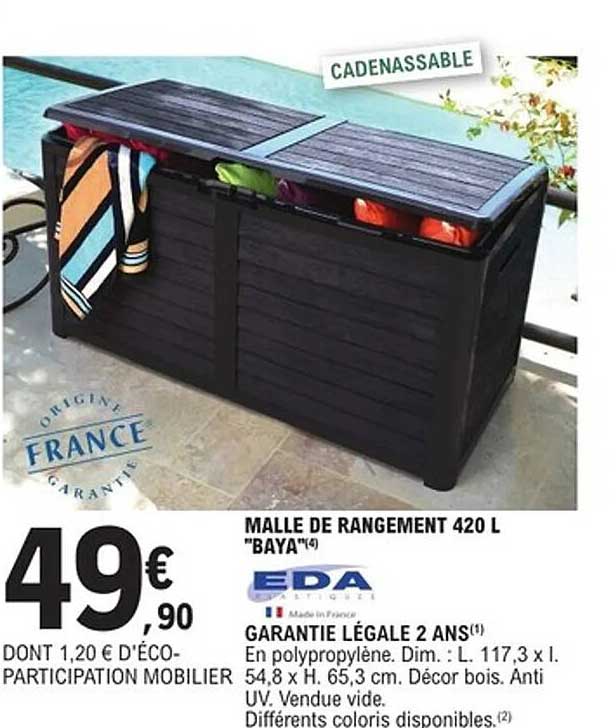 MALLE DE RANGEMENT 420 L "BAYA"