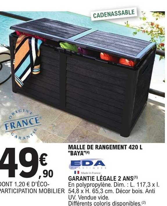 MALLE DE RANGEMENT 420 L "BAYA"