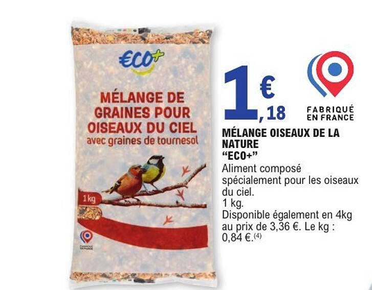 MÉLANGE OISEAUX DE LA NATURE "ECO+"
