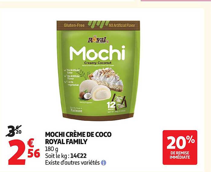 Mochi crème de coco ROYAL FAMILY