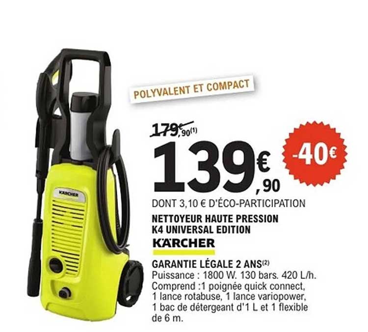 NETTOYEUR HAUTE PRESSION K4 UNIVERSAL EDITION