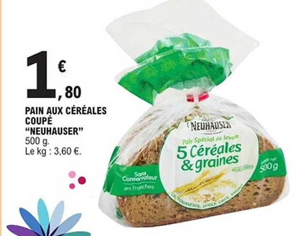 PAIN AUX CÉRÉALES COUPÉ “NEUHAUSER”