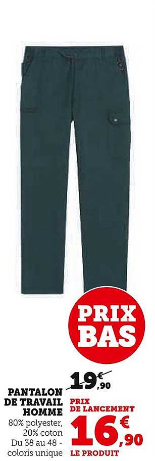PANTALON DE TRAVAIL HOMME