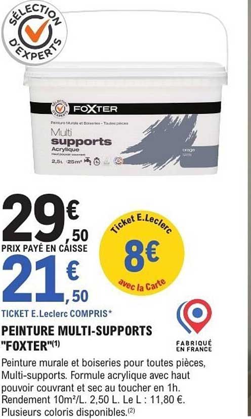 PEINTURE MULTI-SUPPORTS "FOXTER"