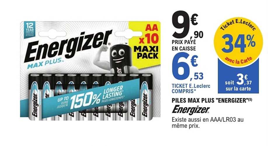 PILLES MAX PLUS "ENERGIZER"