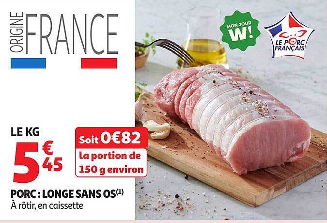 PORC : LONGE SANS OS