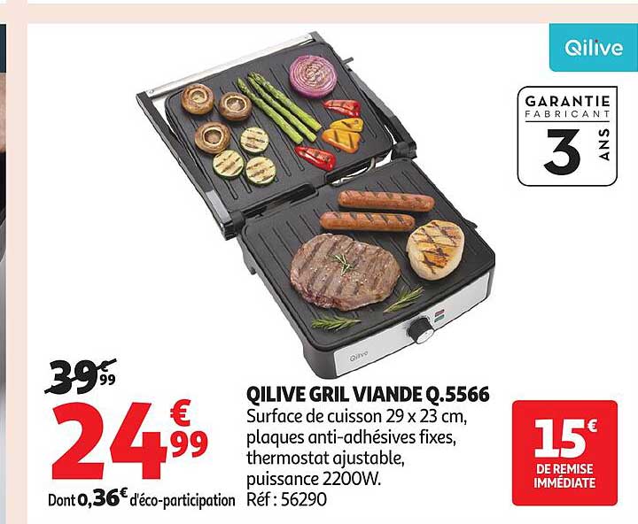 QILIVE GRIL VIANDE Q.5566