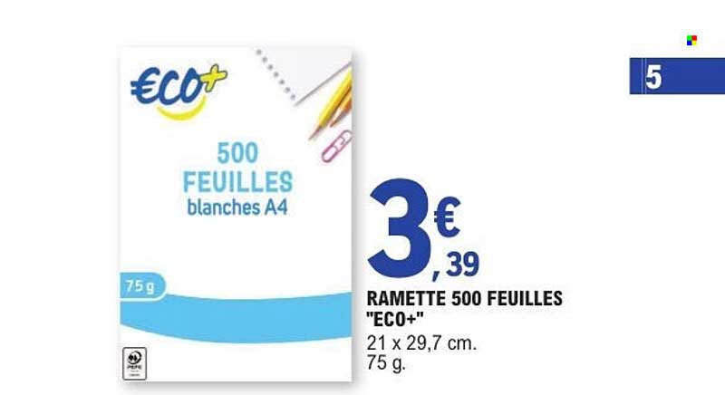 RAMETTE 500 FEUILLES "ECO+"