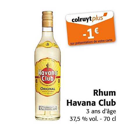 Rhum Havana Club 3 ans d'âge