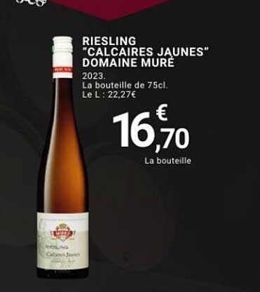 RIESLING "CALCAIRES JAUNES" DOMAINE MURÉ