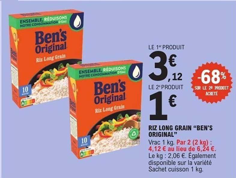 RIZ LONG GRAIN "BEN'S ORIGINAL"