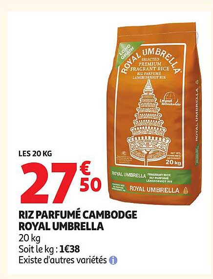 RIZ PARFUMÉ CAMBODGE ROYAL UMBRELLA