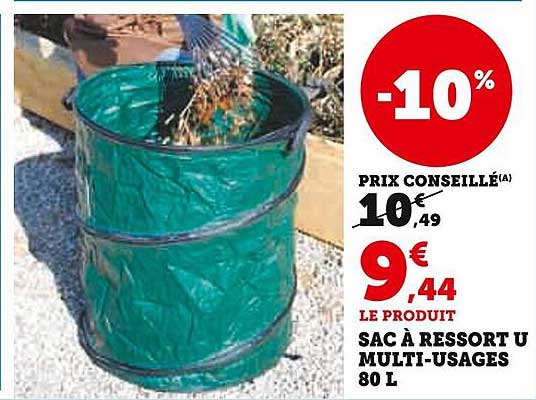 SAC À RESSORT U MULTI-USAGES 80 L