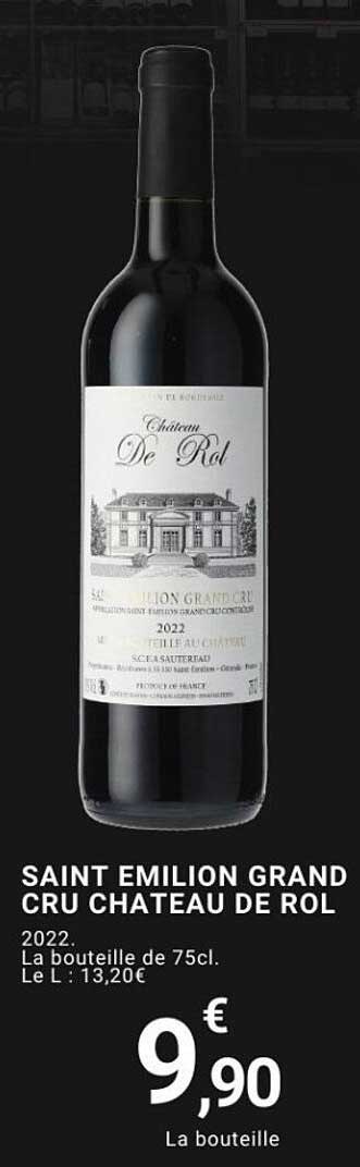 SAINT EMILION GRAND CRU CHATEAU DE ROL