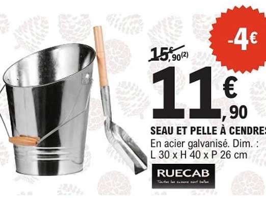 SEAU ET PELLE À CENDRE