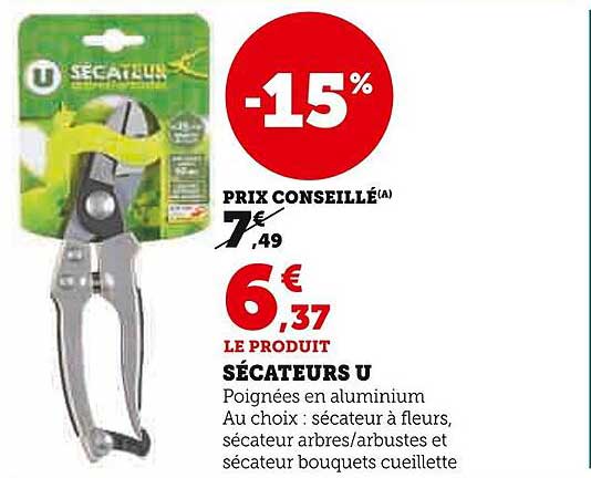 SÉCATEURS U