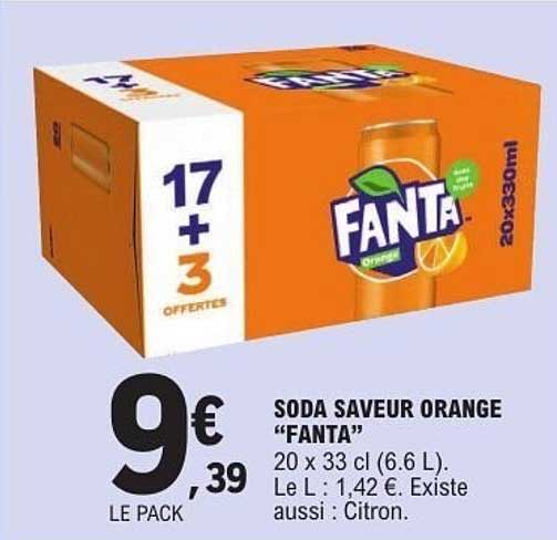 SODA SAVEUR ORANGE “FANTA”