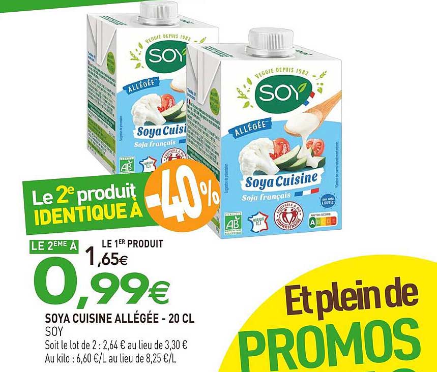 SOYA CUISINE ALLÉGÉE - 20 CL