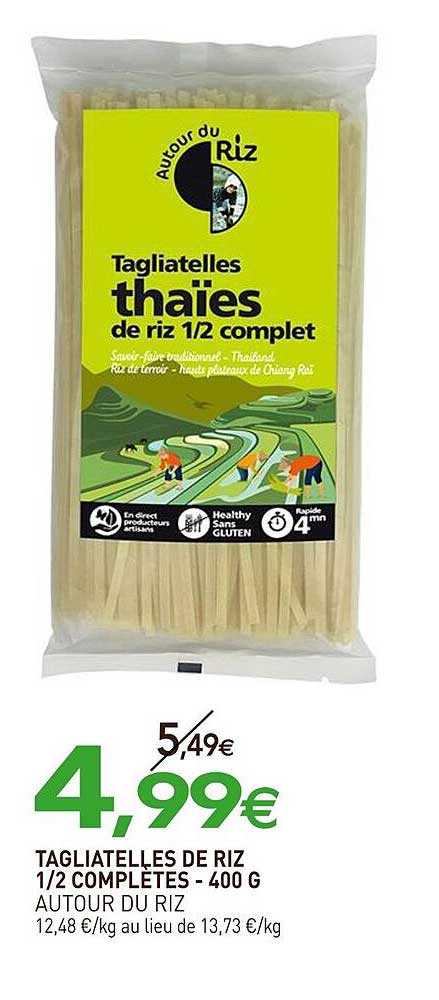 TAGIATELLES DE RIZ 1/2 COMPLÈTES - 400 G