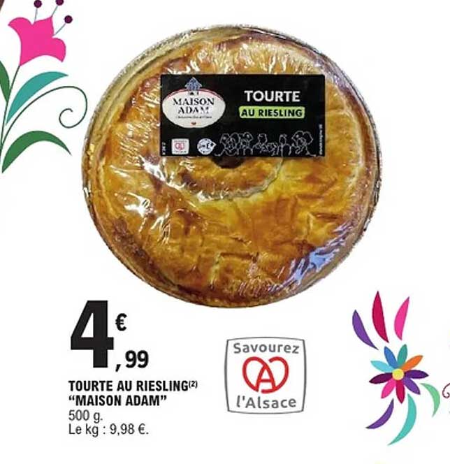 TOURTE AU RIESLING "MAISON ADAM"
