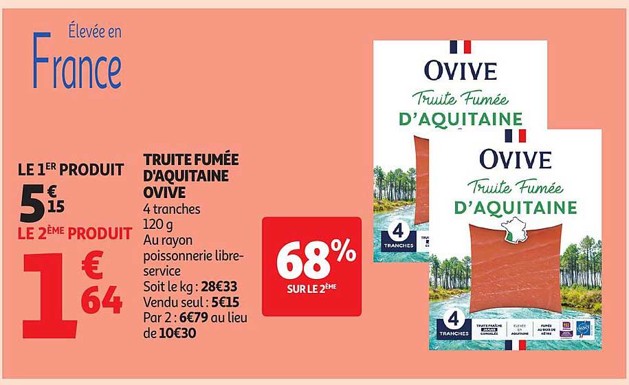 TRUITE FUMÉE D'AQUITAINE OVIVE