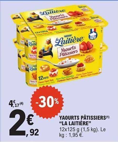 YAOURTS PÂTISSIERS "LA LAITIÈRE"