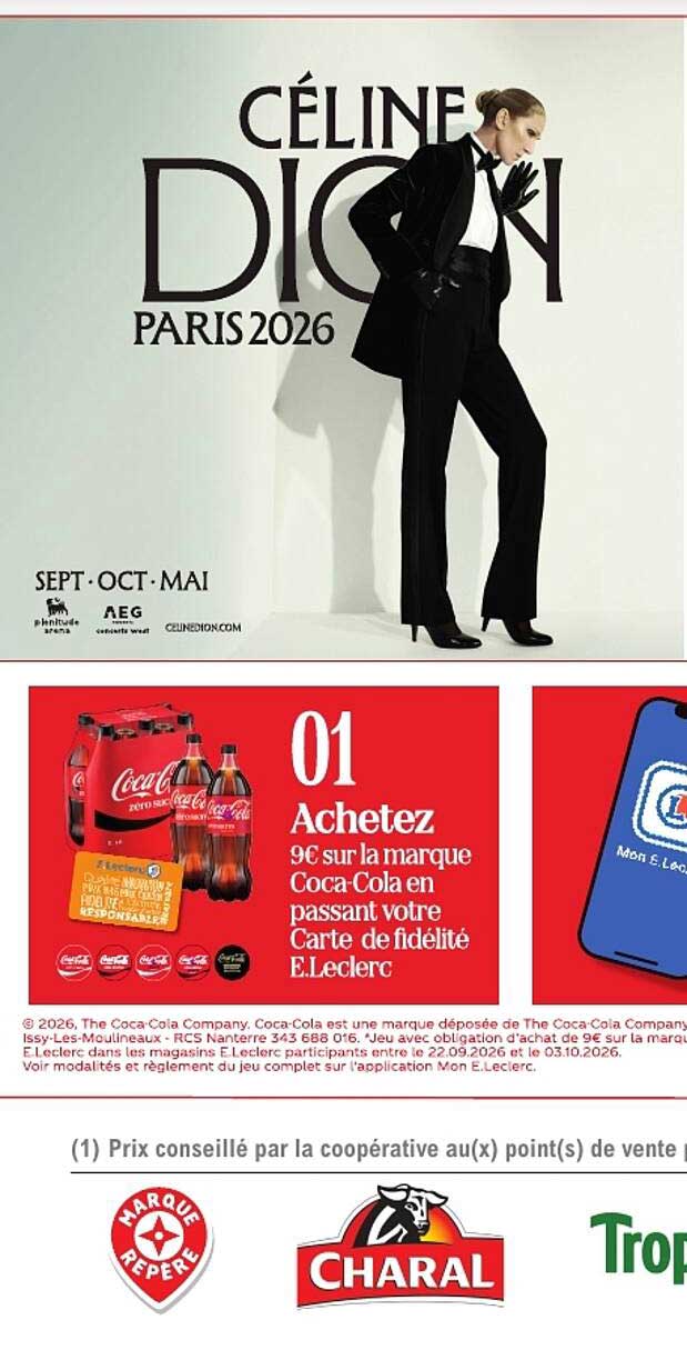 01 Achetez 9€ sur la marque Coca-Cola en passant votre Carte de fidélité E.Leclerc