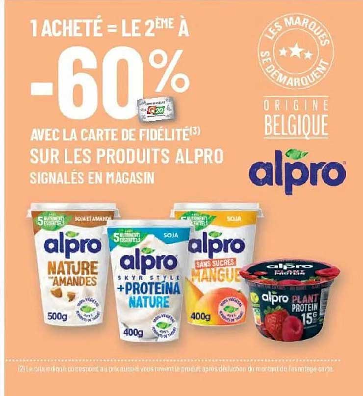 1 ACHETÉ = LE 2ÈME À -60%