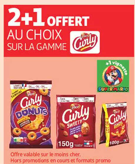 2+1 OFFERT AU CHOIX SUR LA GAMME Curly