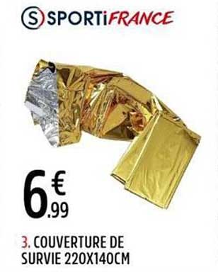 3. COUVERTURE DE SURVIE 220X140CM