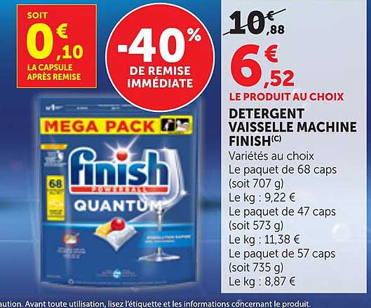 -40% DE REMISE IMMÉDIATE
