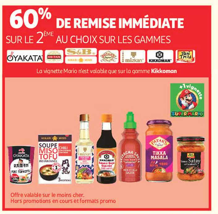 60% DE REMISE IMMÉDIATE SUR LE 2ÈME AU CHOIX SUR LES GAMMES