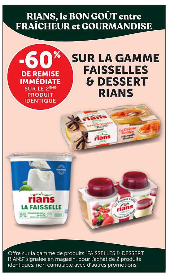 -60% DE REMISE IMMÉDIATE SUR LE 2ÈME PRODUIT IDENTIQUE