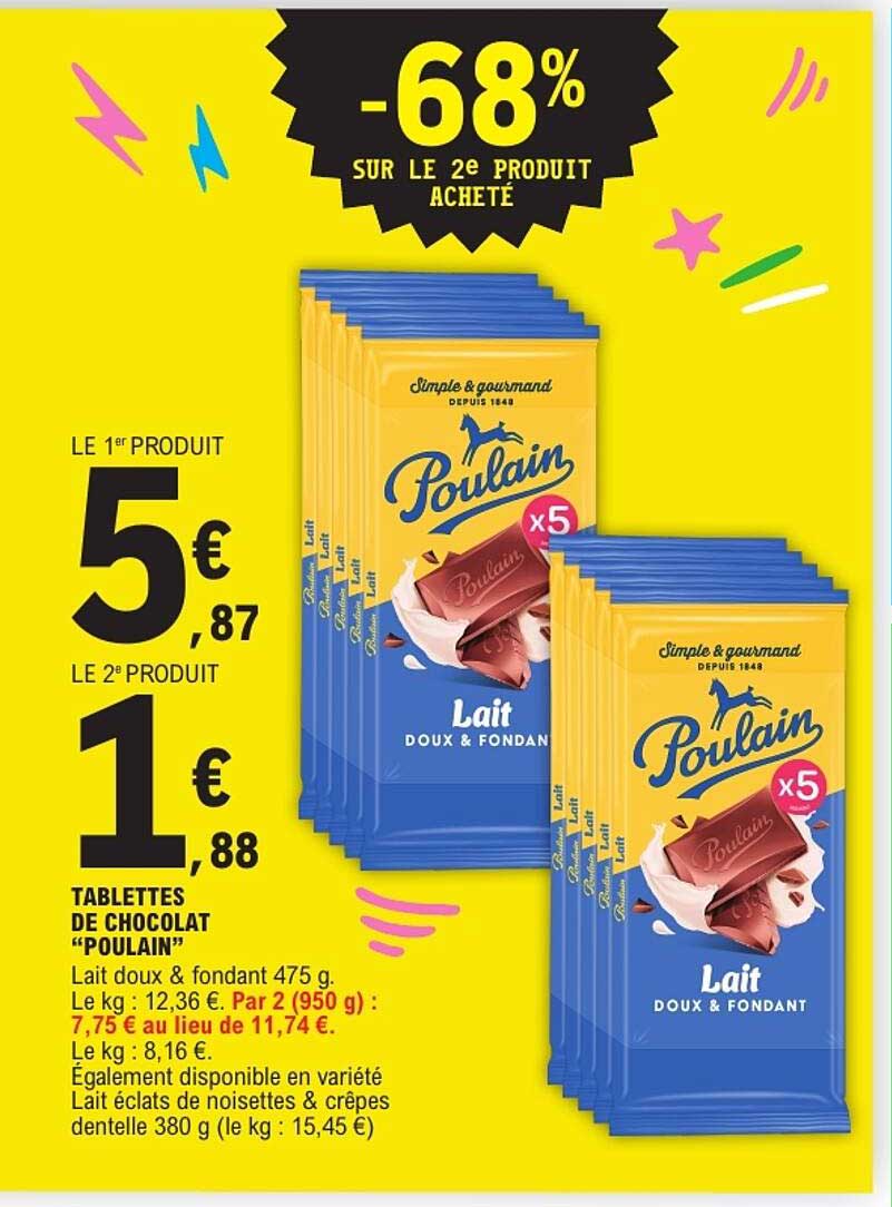 -68% sur le 2e produit acheté