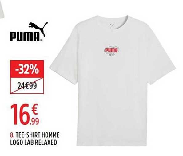 8. TEE-SHIRT HOMME LOGO LAB RELAXED